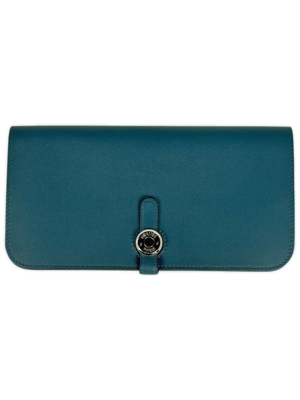 Hermes Dogon Wallet Bifold Swift Blue